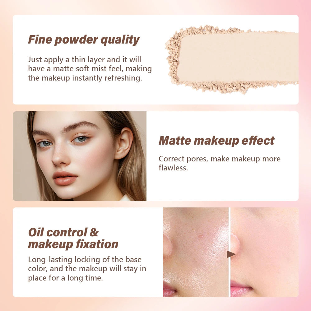 Matte Oil-Control Loose Setting Powder for Flawless Long-Lasting Makeup - 5