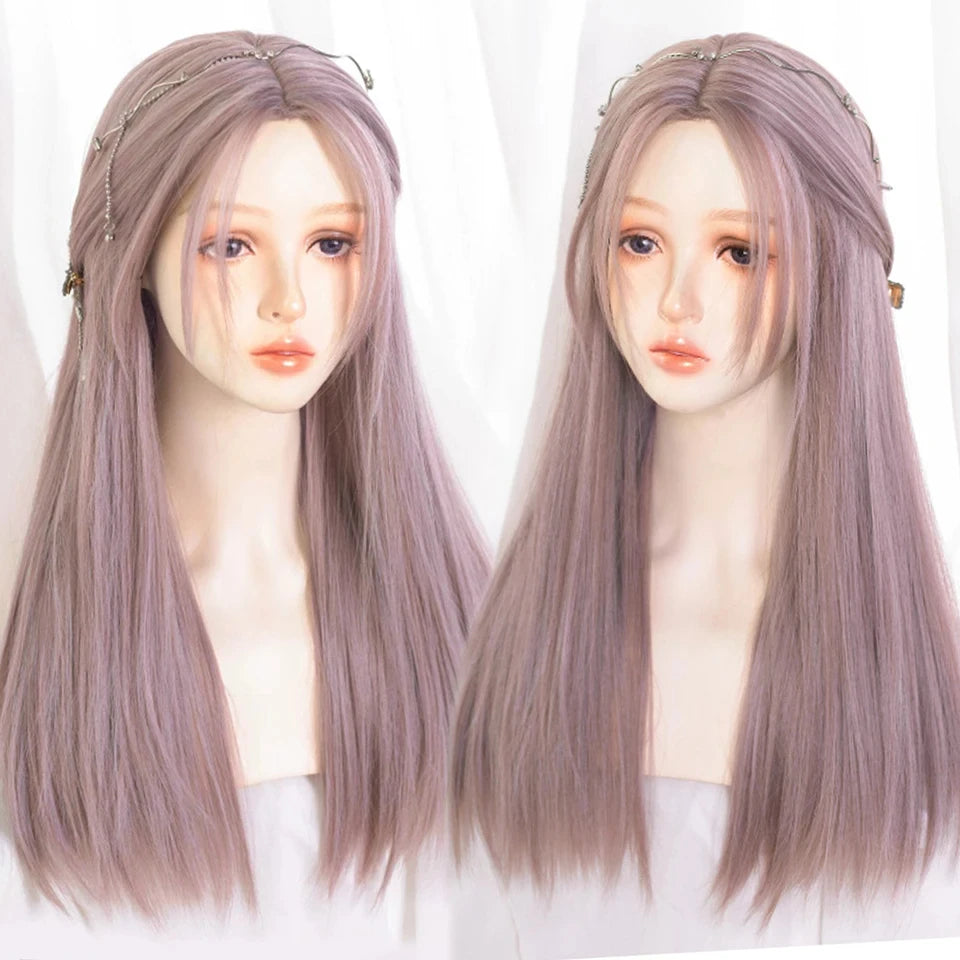 Lolita Cosplay Long Ponytail Wig with Buns for Parties - 14