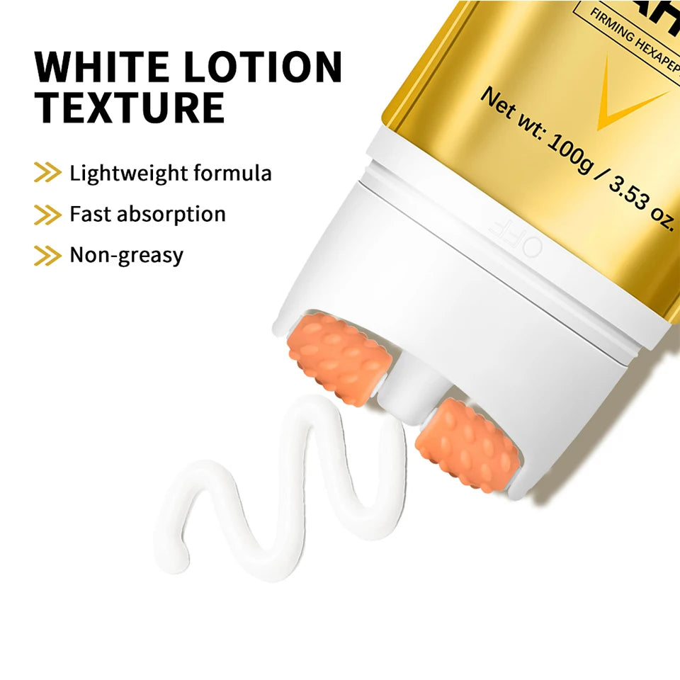 Firming and Lifting Neck Cream with Roller Applicator for Smooth Skin