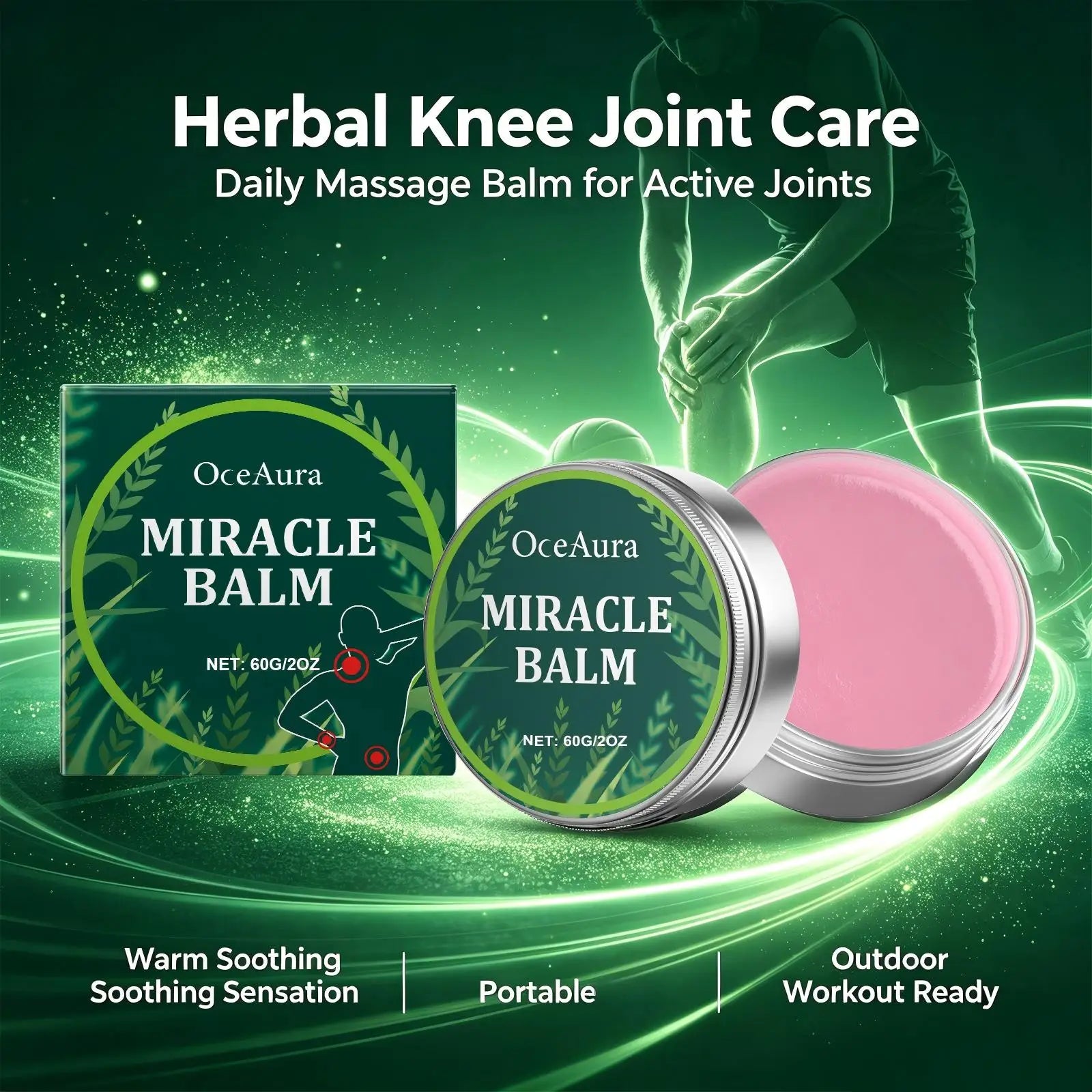 Herbal Muscle and Joint Relief Massage Balm for Daily Body Recovery - 4