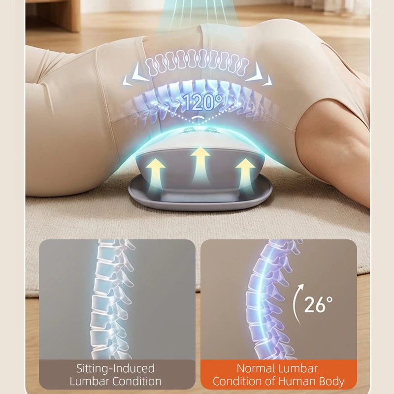 Electric Lumbar Traction Massager for Lower Back Pain and Spine Relief