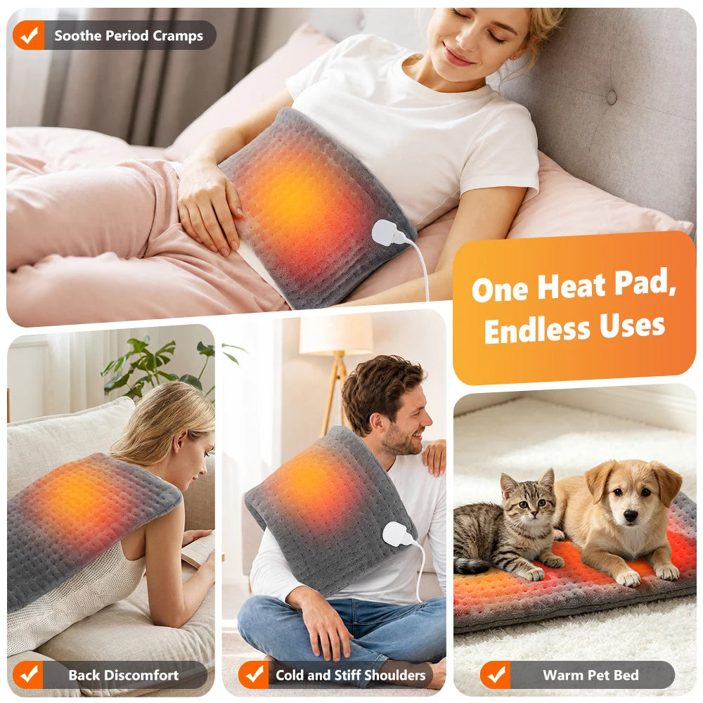Electric Heating Pad for Pain Relief and Muscle Relaxation - 12