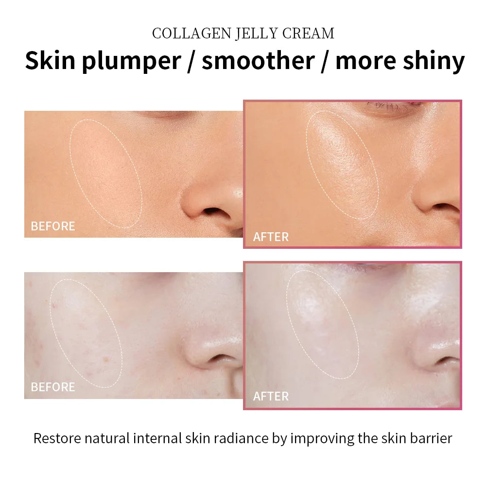 Collagen Jelly Face Cream for Hydration and Anti-Aging Firmness - 4