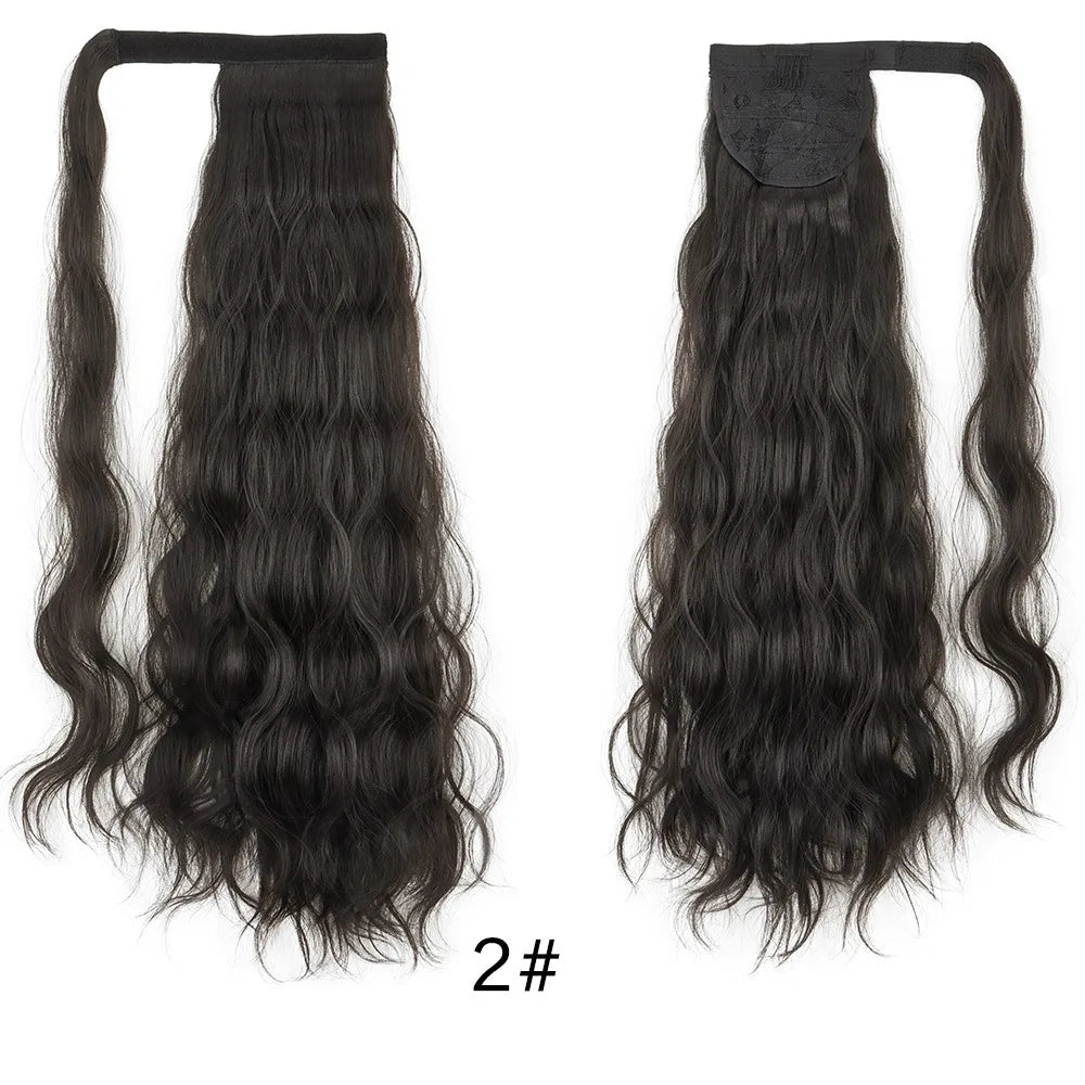 22-Inch Wavy Wrap-Around Ponytail Hair Extension