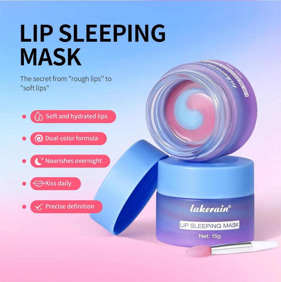 Dual-Color Hydrating Lip Sleeping Mask for Dry and Cracked Lips - 10