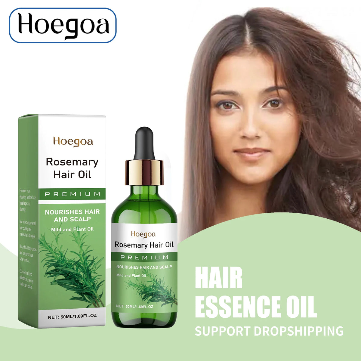 Rosemary Hair Growth Oil for Scalp Treatment and Thickening