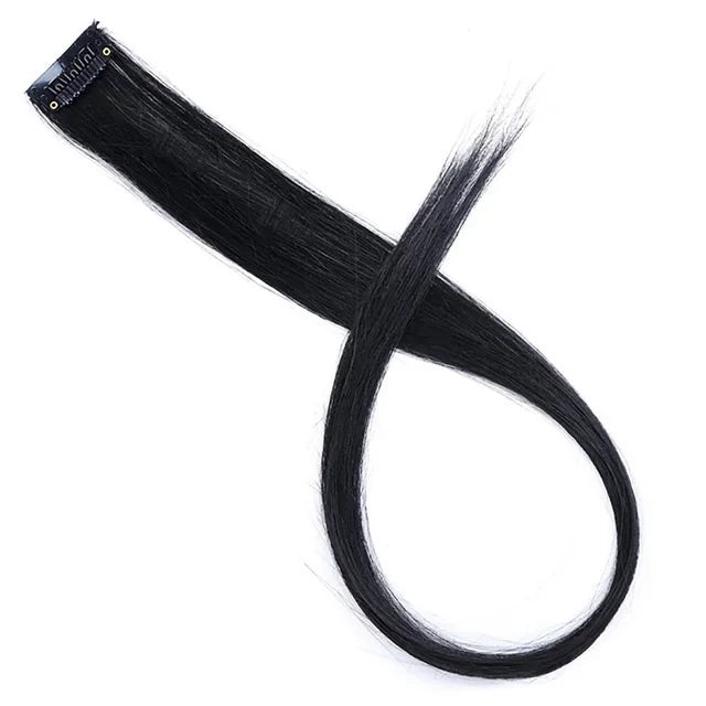 22-Inch Colorful Clip-In Hair Extensions for Instant Highlights