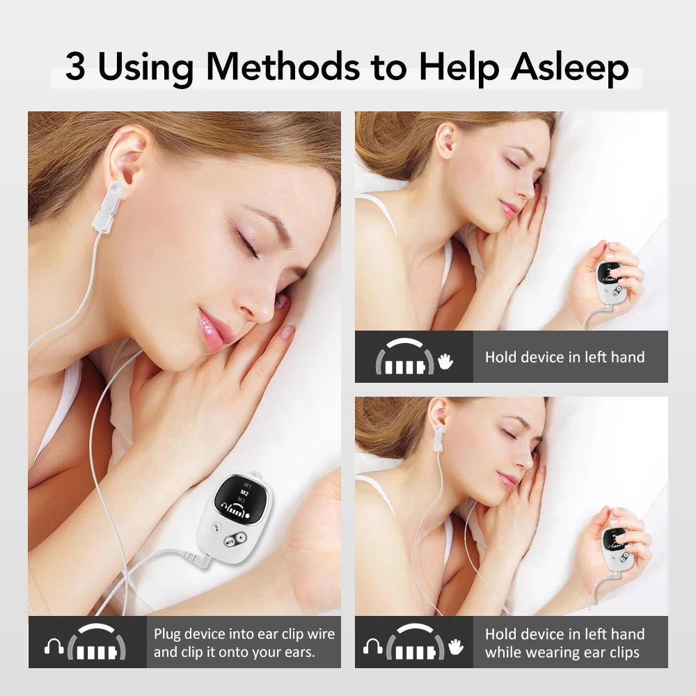 Handheld CES Sleep Aid Device for Insomnia and Anxiety Relief