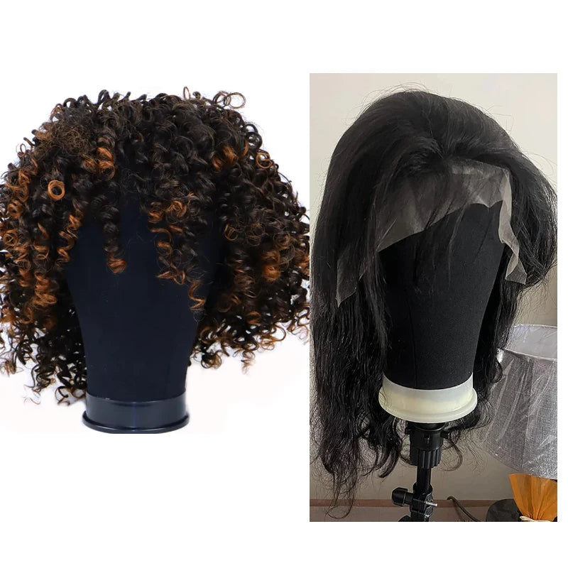 Professional Canvas Block Mannequin Head for Wig Styling