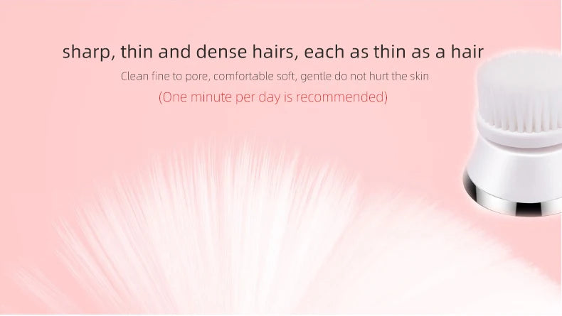 4-in-1 Electric Rotating Facial Cleansing Brush for Deep Pore Exfoliation - 15