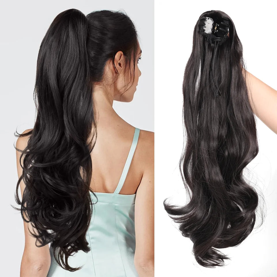 18 Inch Wavy Ponytail Hair Extension Clip-In Hairpiece - 11