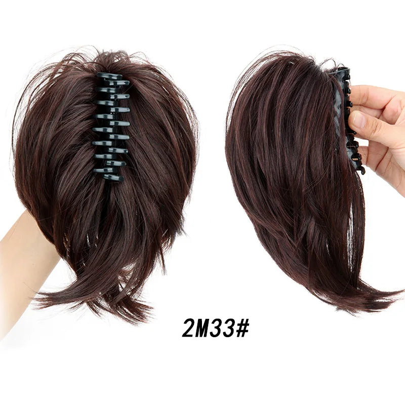 Messy Bun Claw Clip Hair Extension for Quick and Natural Updo Hairstyles