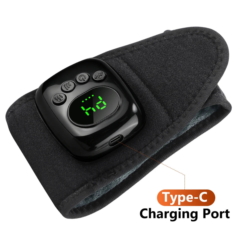 Cordless Heated Air Compression Wrist Massager for Pain Relief - 16