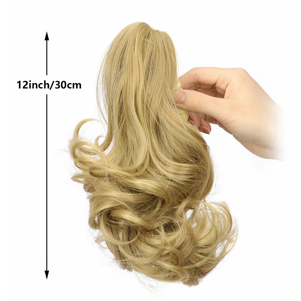 Wavy Claw Clip Ponytail Extension for Instant Volume and Hairstyle - 4