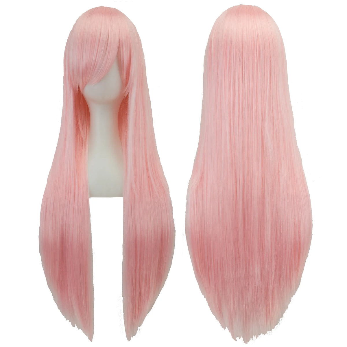 80cm Long Straight Synthetic Wig for Cosplay and Costume Parties