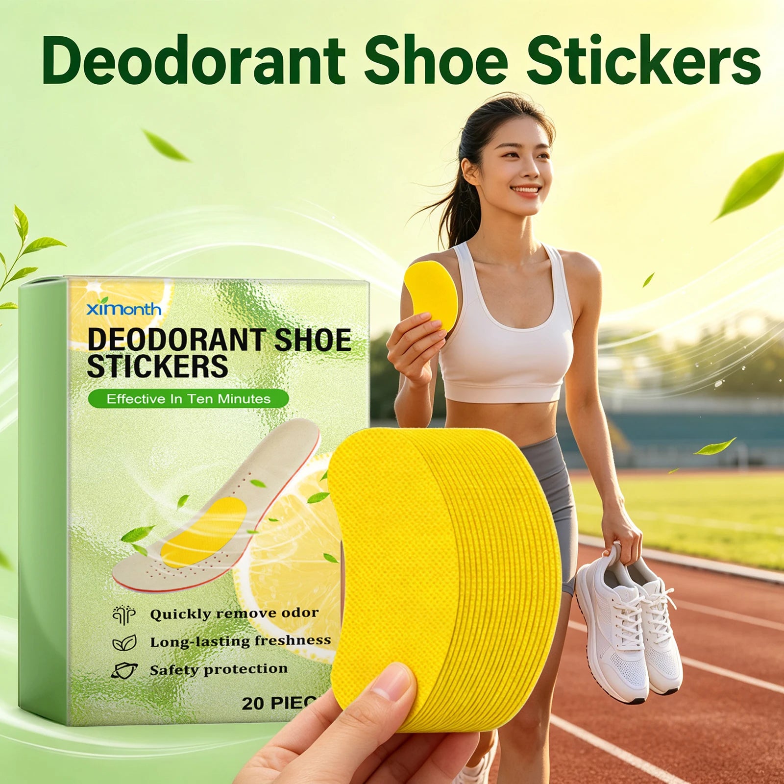 Deodorant Shoe Odor Removal Patches for Daily Freshness - 5