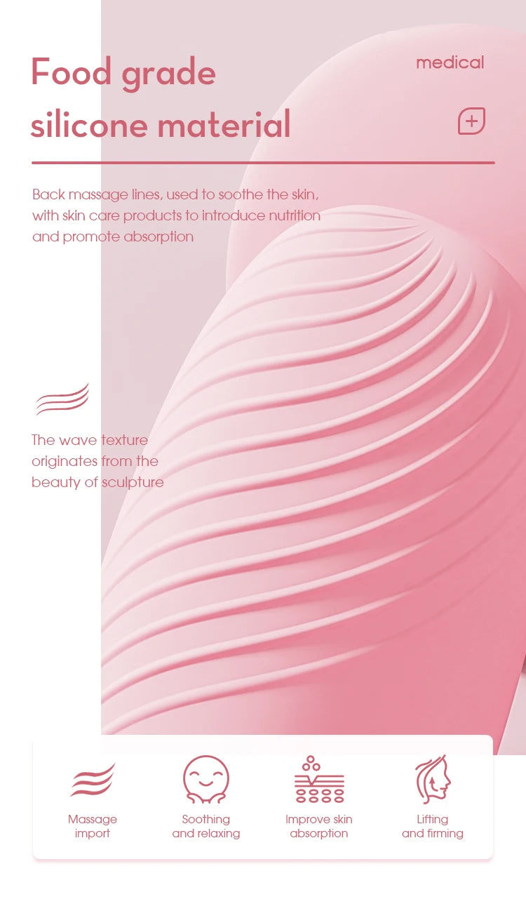 Electric Silicone Face Cleansing Brush for Deep Pore Exfoliation