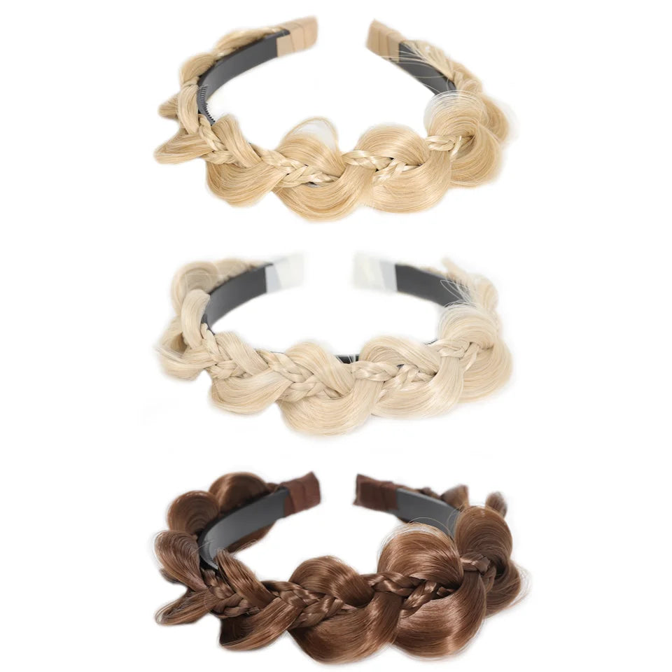 Synthetic Braided Hair Headband for Instant Styling - 5