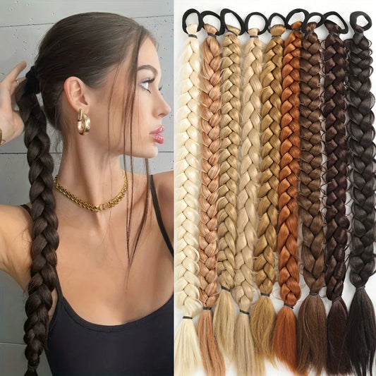 24-Inch Synthetic Braided Ponytail Extension