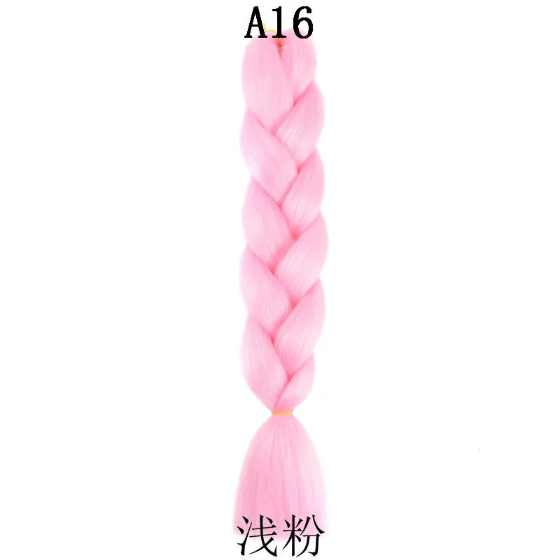 24-Inch Synthetic Jumbo Braiding Hair Extensions for Styling - 28