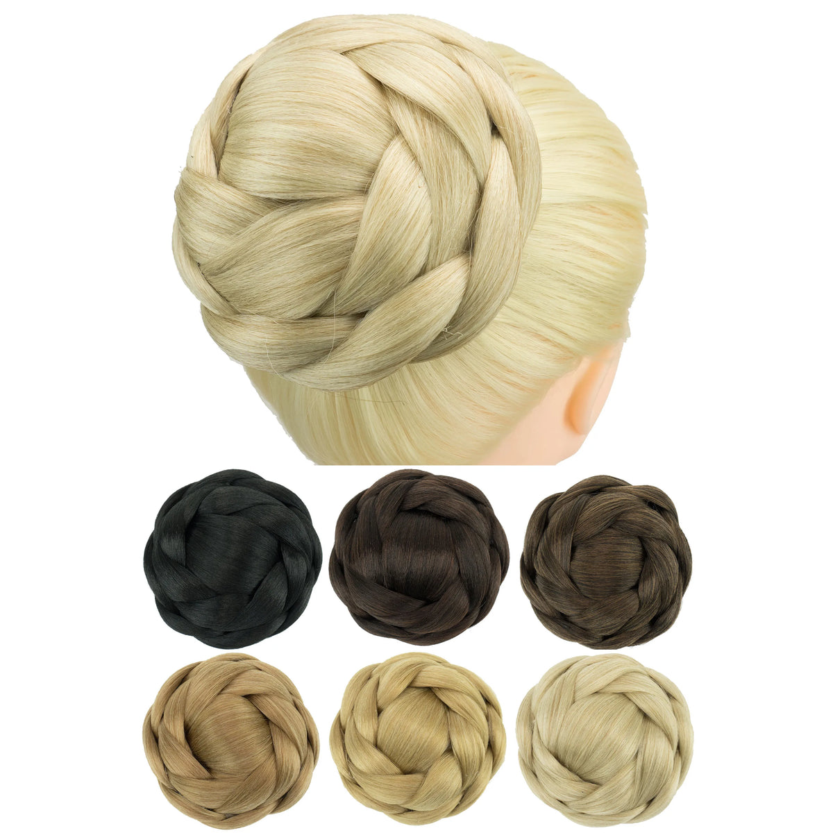 Synthetic Braided Chignon Hair Bun Extension