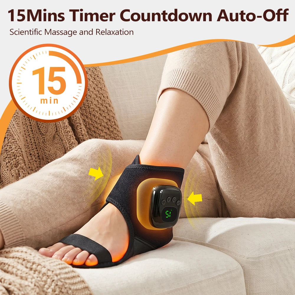 Cordless Heated Air Compression Wrist Massager for Pain Relief
