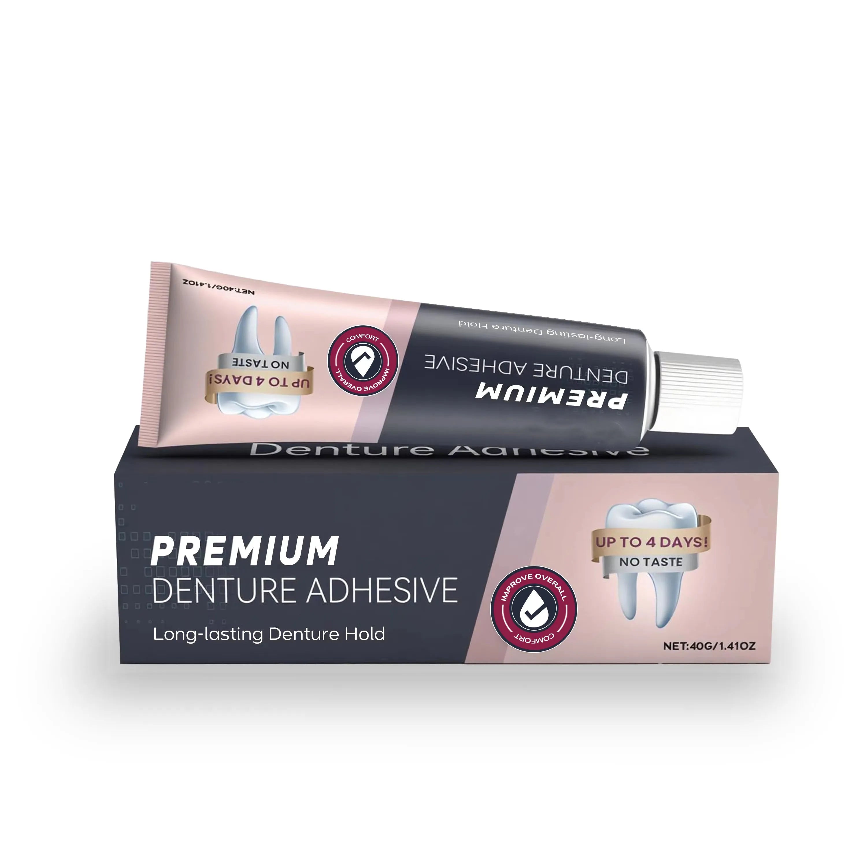 Waterproof Zinc-Free Denture Adhesive for All-Day Strong Grip - 6