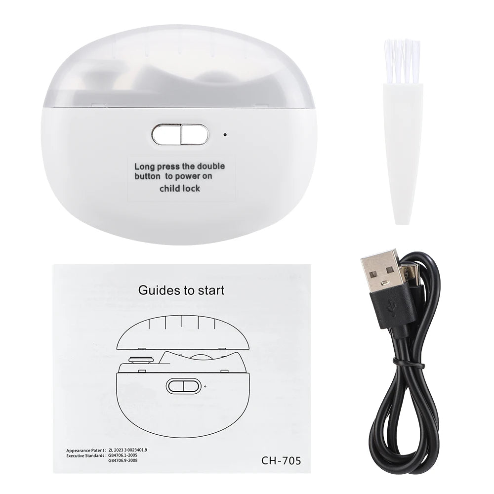 Electric Automatic Nail Clipper and Polisher for Safe Home Nail Care