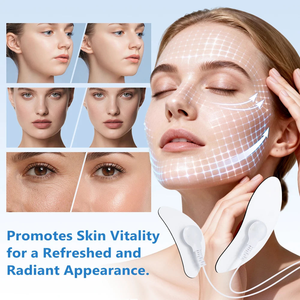 Electric Facial and Eye Massager for Puffiness and Daily Skin Routine