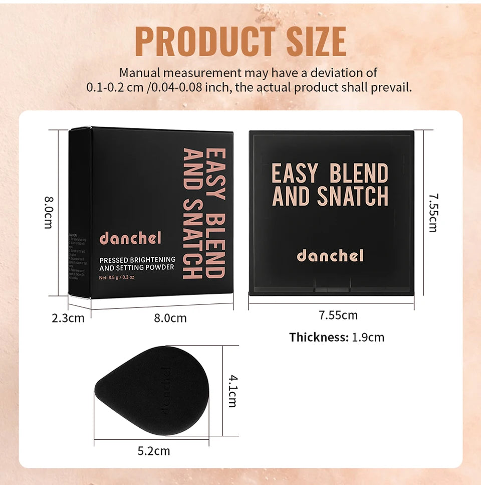 Oil Control Matte Pressed Powder for Flawless Long Lasting Face Makeup