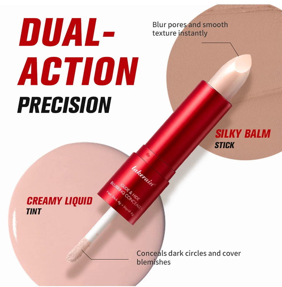 2-in-1 Blurring Concealer and Liquid Foundation for Flawless Full Coverage