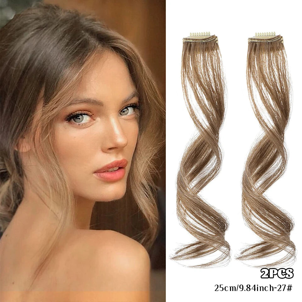 Clip-In Synthetic Hair Side Bangs for Instant Volume - 30