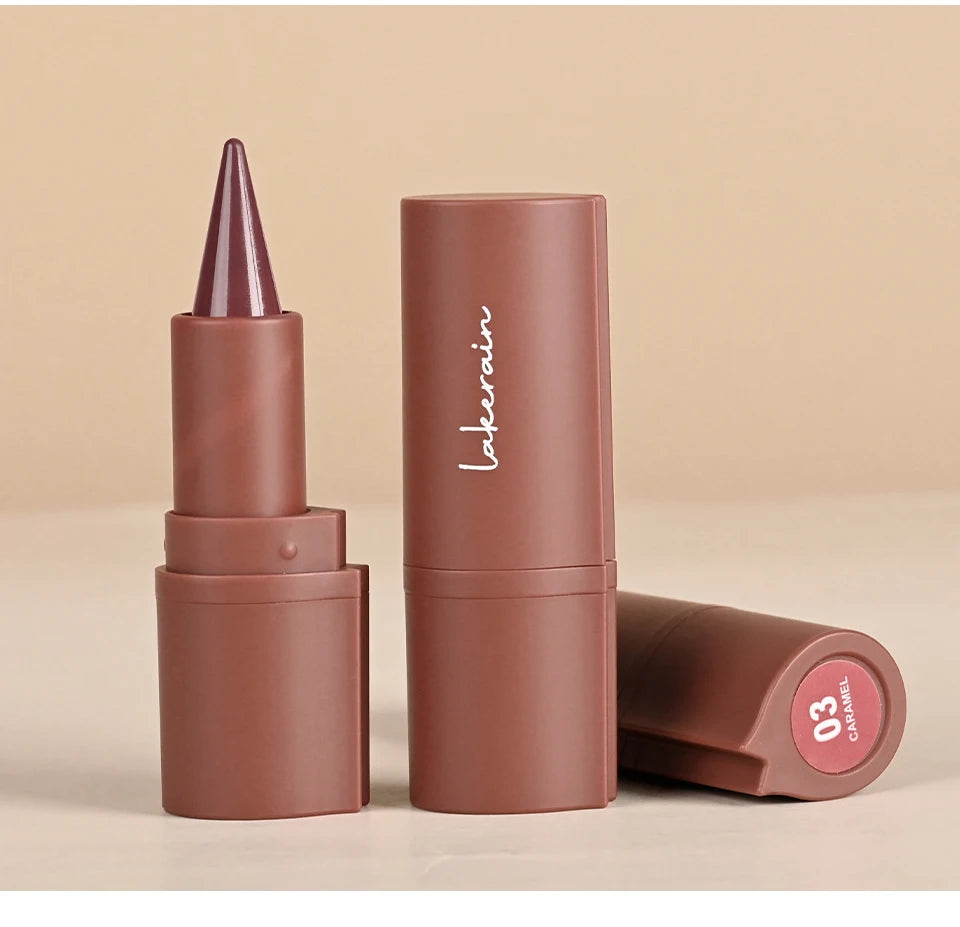 2-in-1 Waterproof Matte Lipstick and Lip Liner Crayon for All-Day Wear