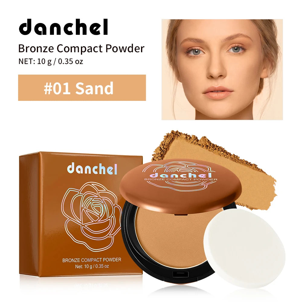 Matte Bronze Pressed Powder for Sculpted Face and Oil Control - 22
