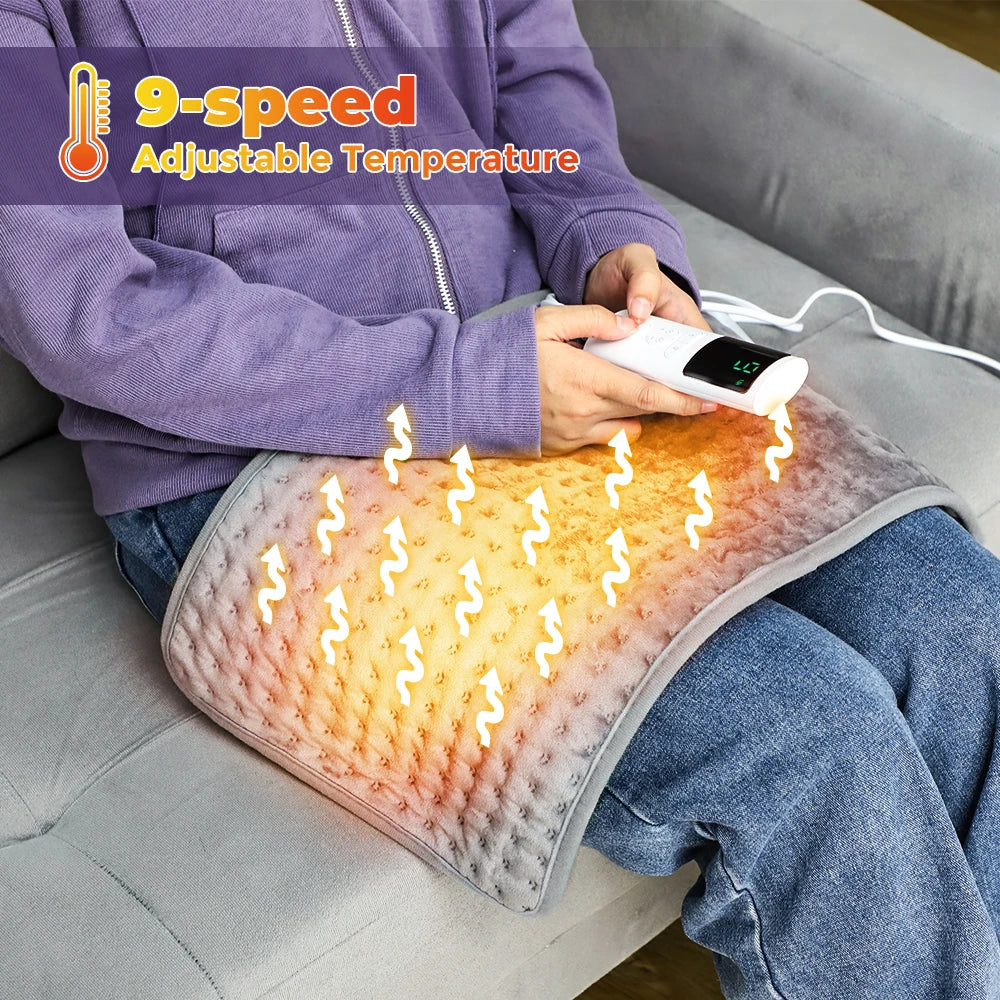 Electric Heating Pad for Back Neck and Shoulder Pain Relief