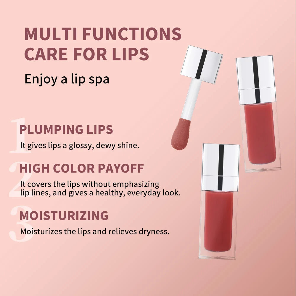 Hydrating Lip Liner and Gloss Combo Set for Defined Shiny Lips - 3