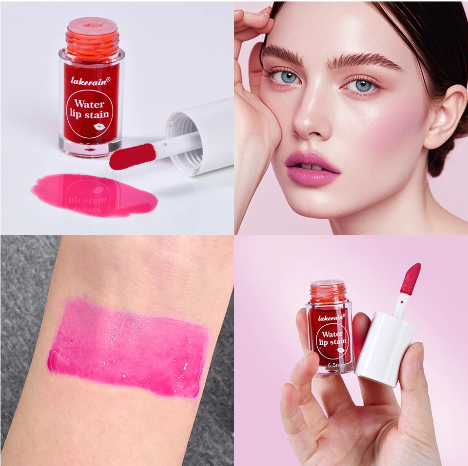 Waterproof Moisturizing Lip Tint and Liquid Blush for All-Day Wear