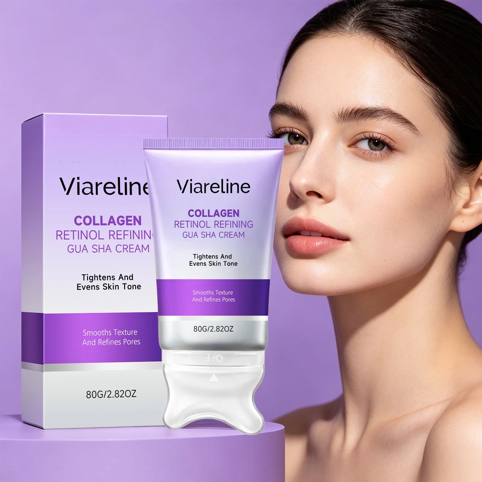 Collagen Retinol Sculpting Gua Sha Cream for Face Lifting and Tightening - 5