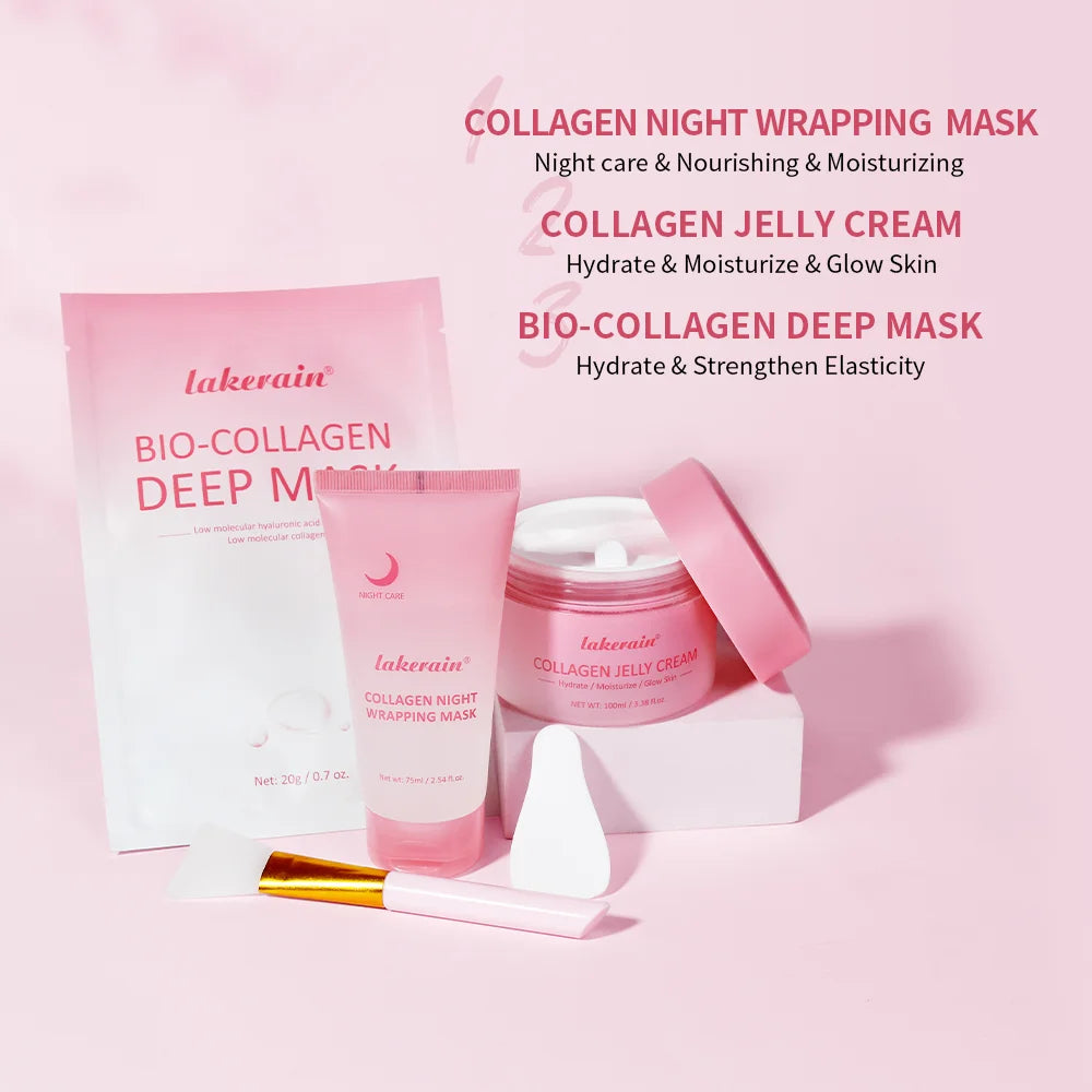 Collagen Skincare Set for Deep Hydration and Radiant Skin Repair - 4