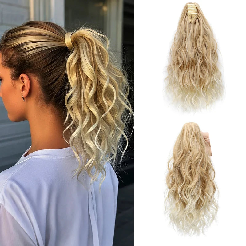 Curly Claw Clip Ponytail Extension for Instant Volume and Length - 1