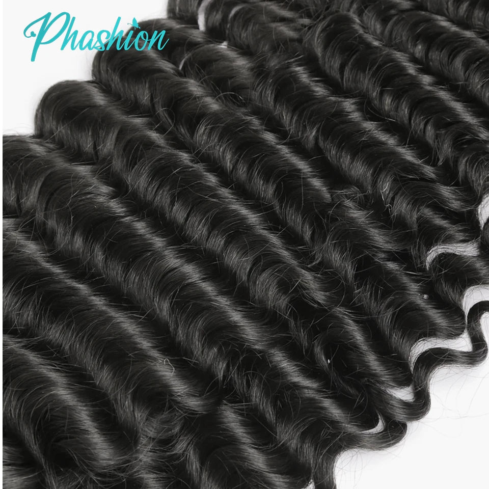 Deep Wave Brazilian Human Hair Bundles - 5