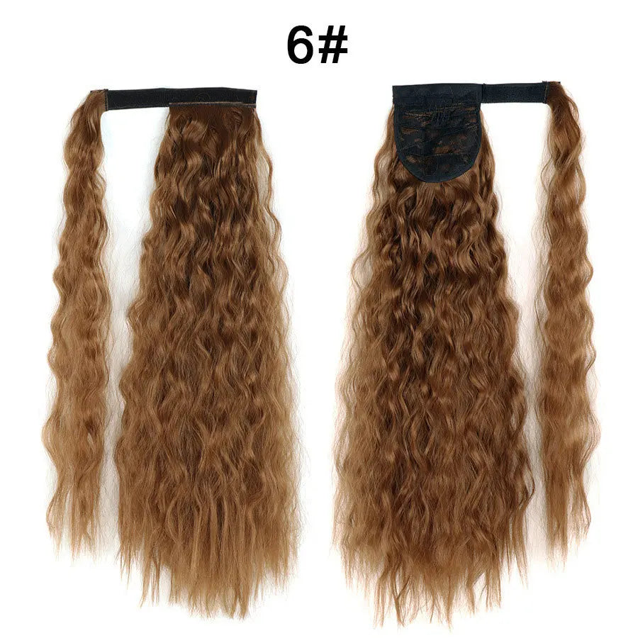 Long Wavy Synthetic Wrap Around Ponytail Extension for Instant Volume