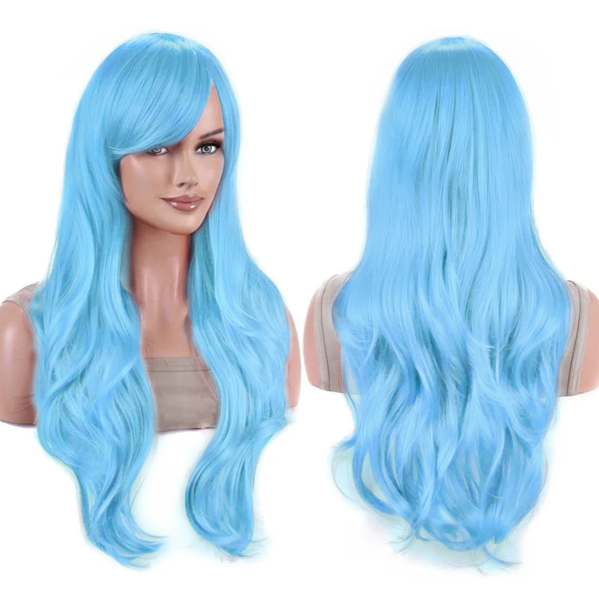 Long Wavy Teal Green Cosplay Wig for Anime Costumes