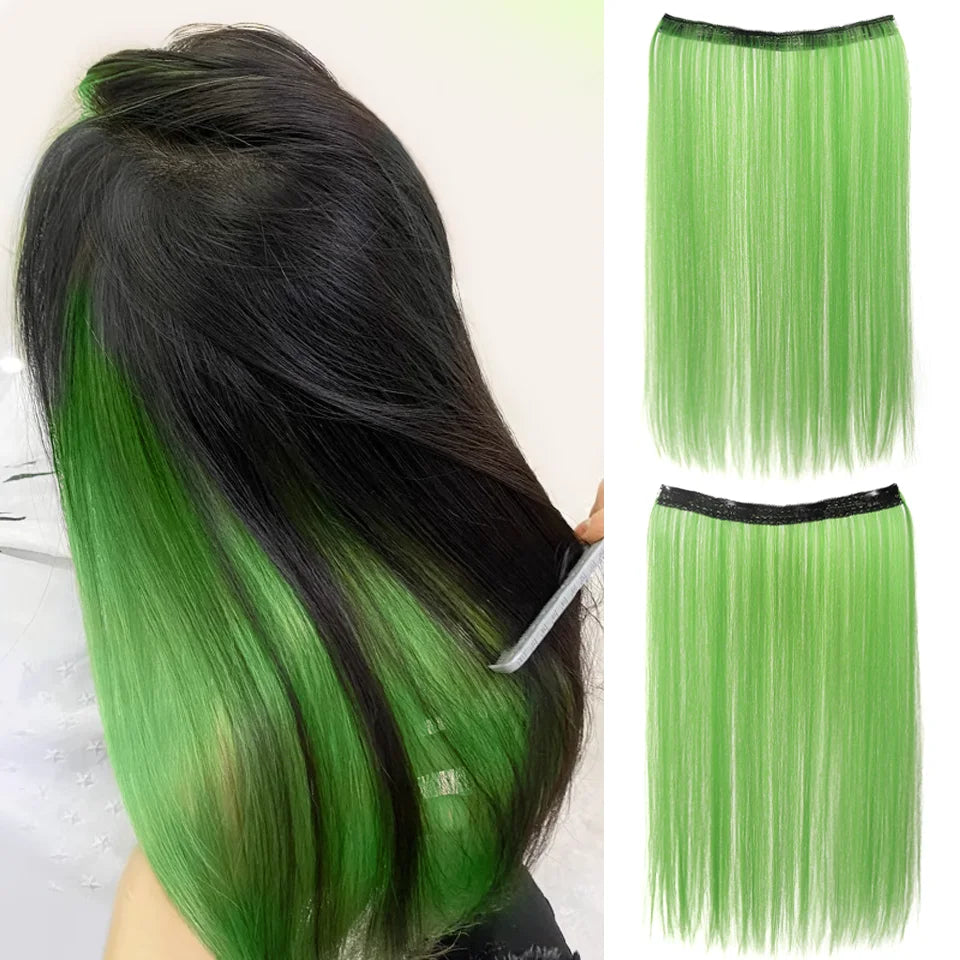 20 Inch Straight Clip-In Hair Extensions for Instant Highlights