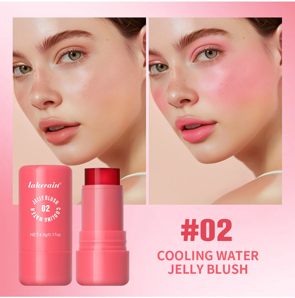 Cooling Water Jelly Blush Stick for Long Lasting Natural Lip and Cheek Tint - 11