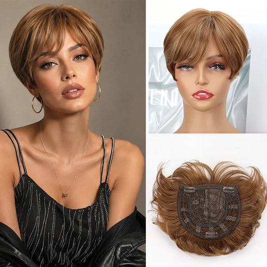 6-Inch Invisible Hair Topper for Volume and Thinning Hair