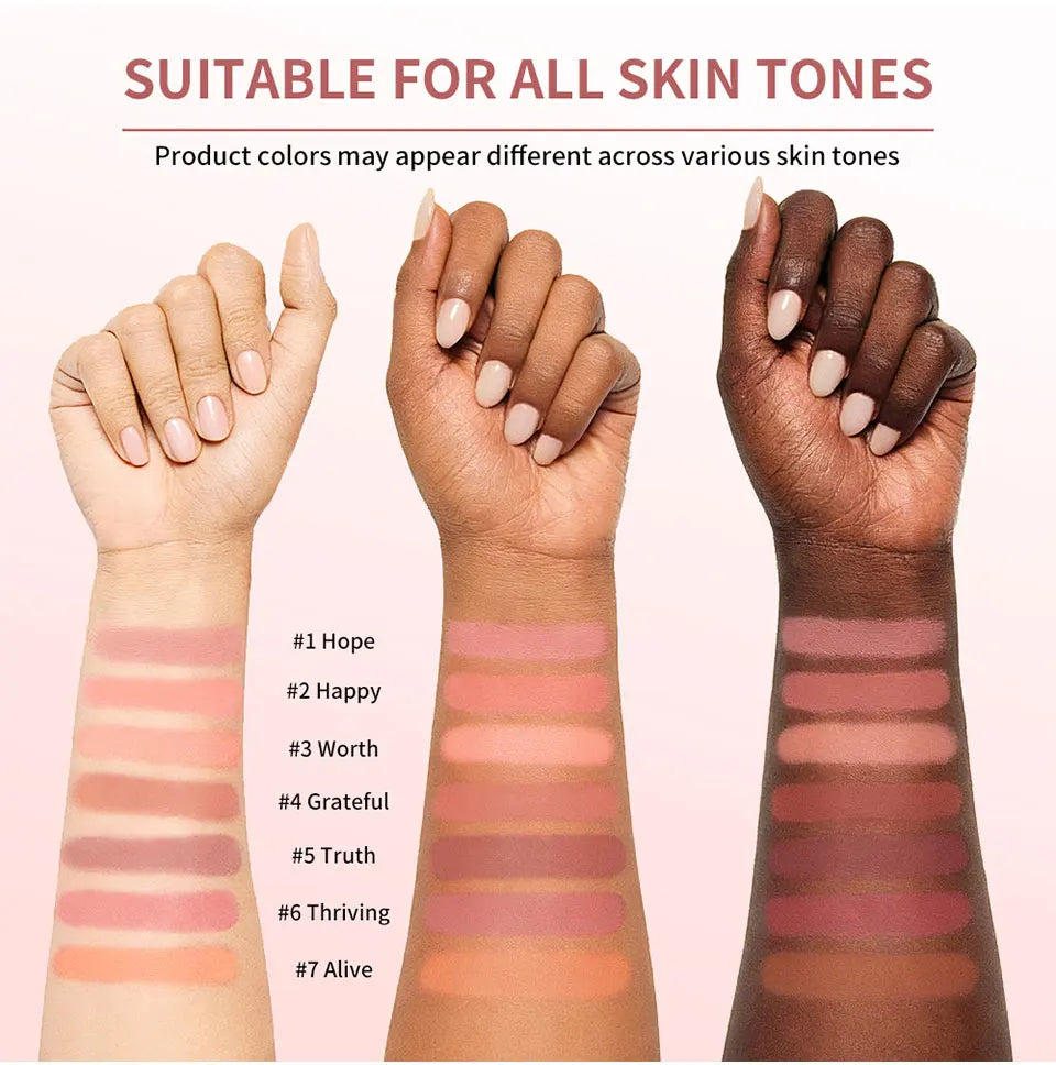 Matte Bouncy Cream-to-Powder Blush for Natural Long-Lasting Flush