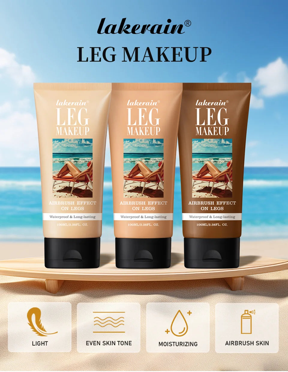 Waterproof Leg Makeup Foundation for Flawless Even Skin Tone Coverage - 7