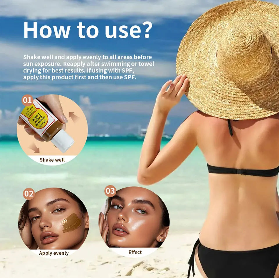 Sunless Tanning Body Lotion for a Deep Natural Bronze Glow