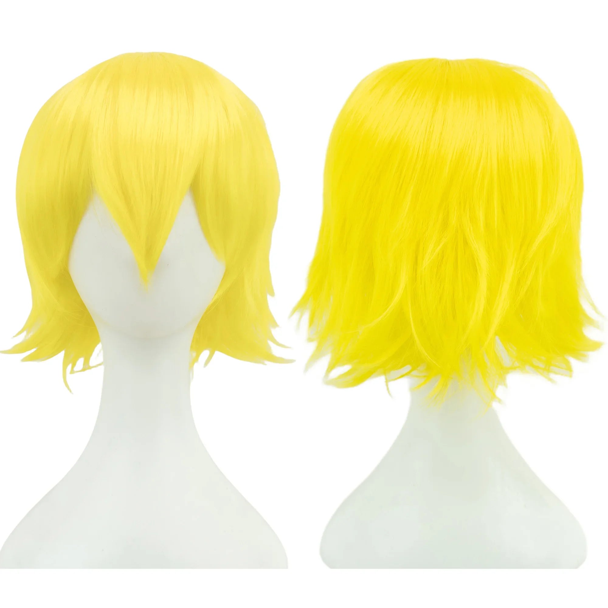 Short Bob Cosplay Wig with Bangs for Costume Parties and Daily Wear - 10